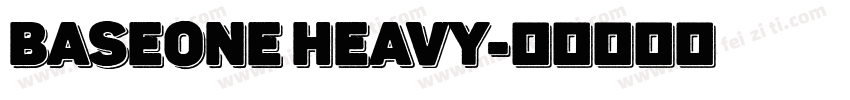 BaseOne Heavy字体转换
